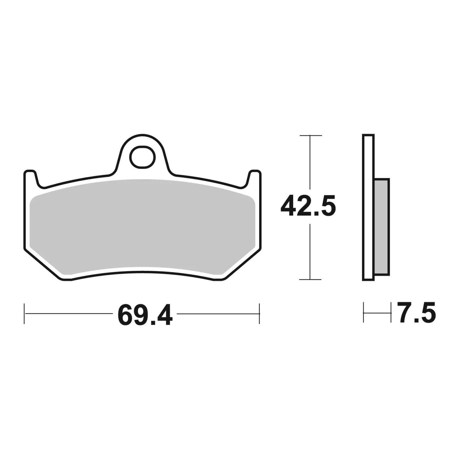 Brembo Brake Pad - Sintered Rear - Image 2