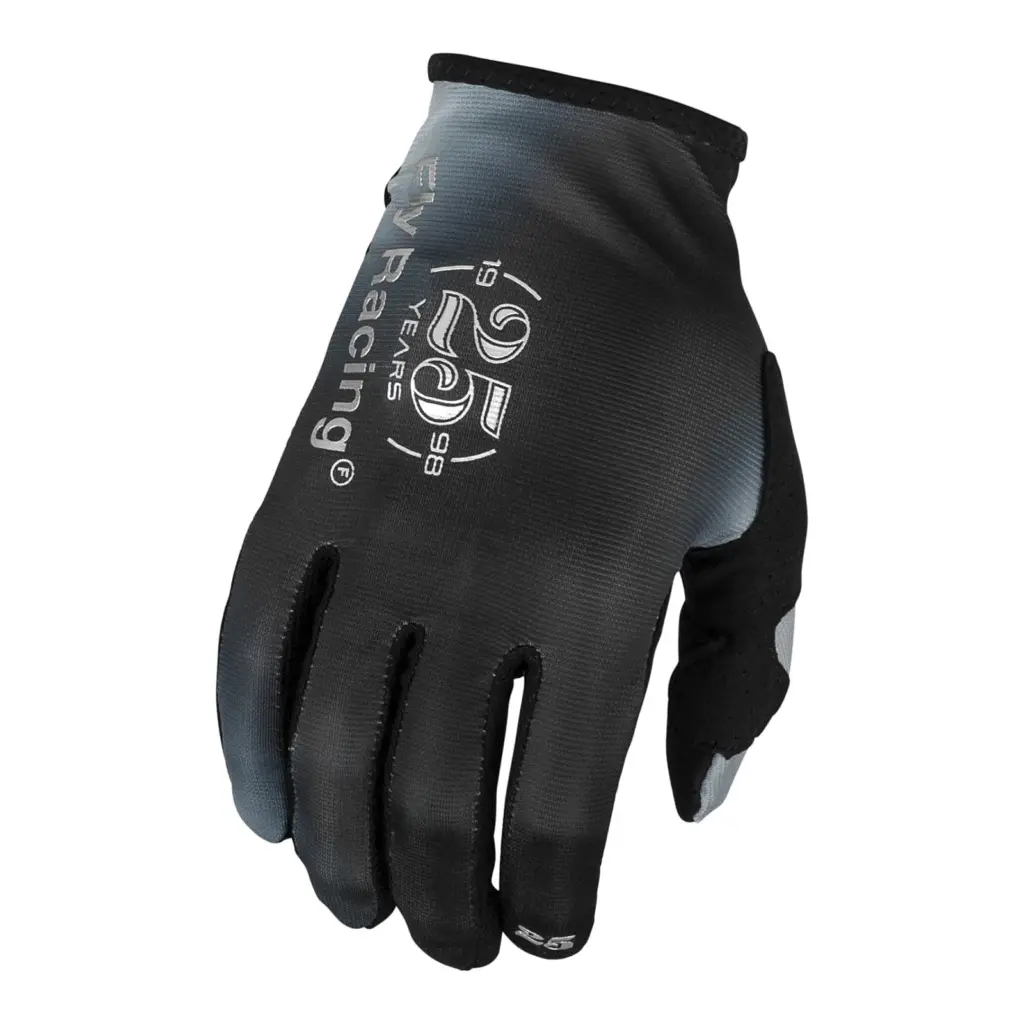 FLY Racing Lite S.E. Legacy Motocross Gloves Light Grey / Black