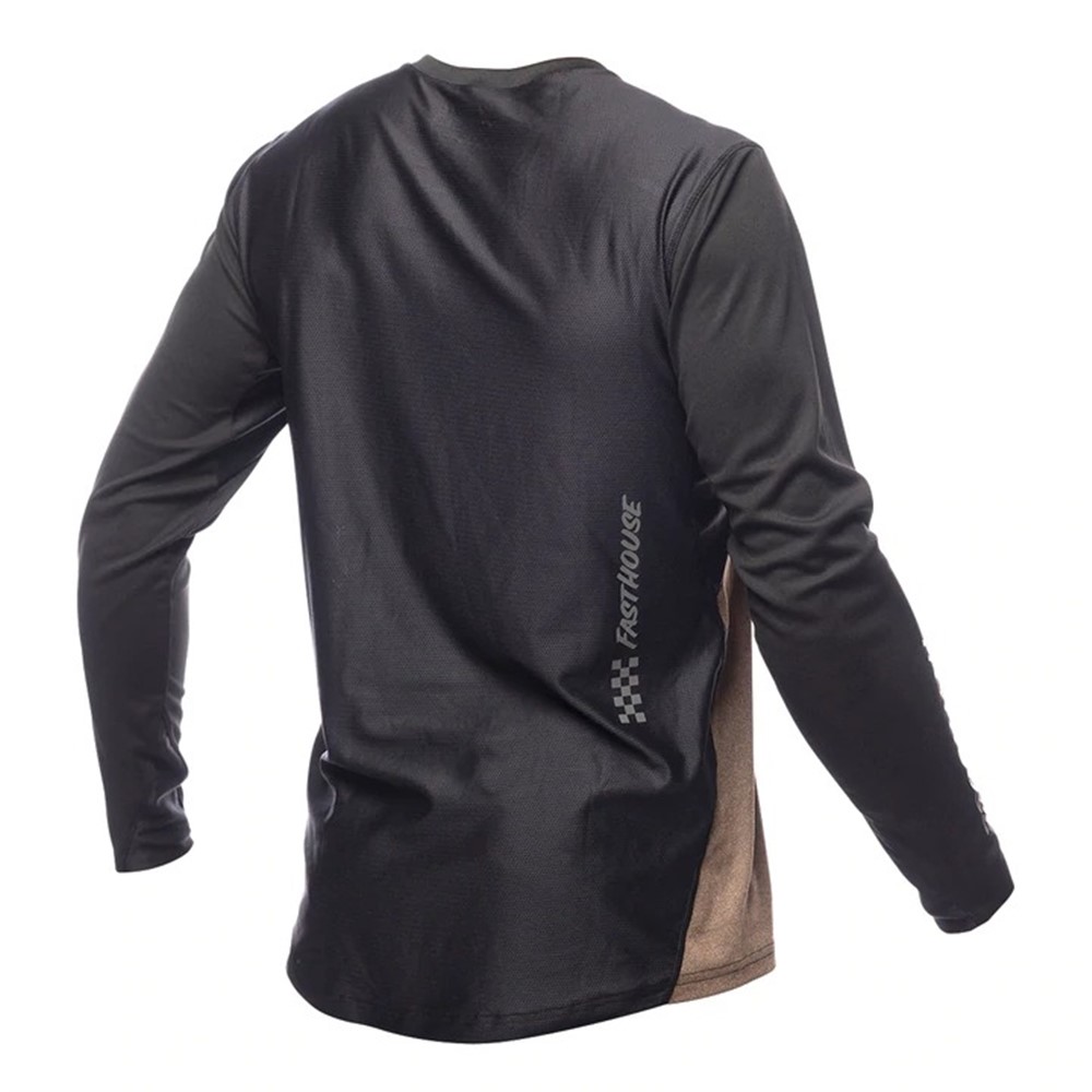 Fasthouse Alloy Mesa Long Sleeve Jersey Heather Gold/Brown - Image 2