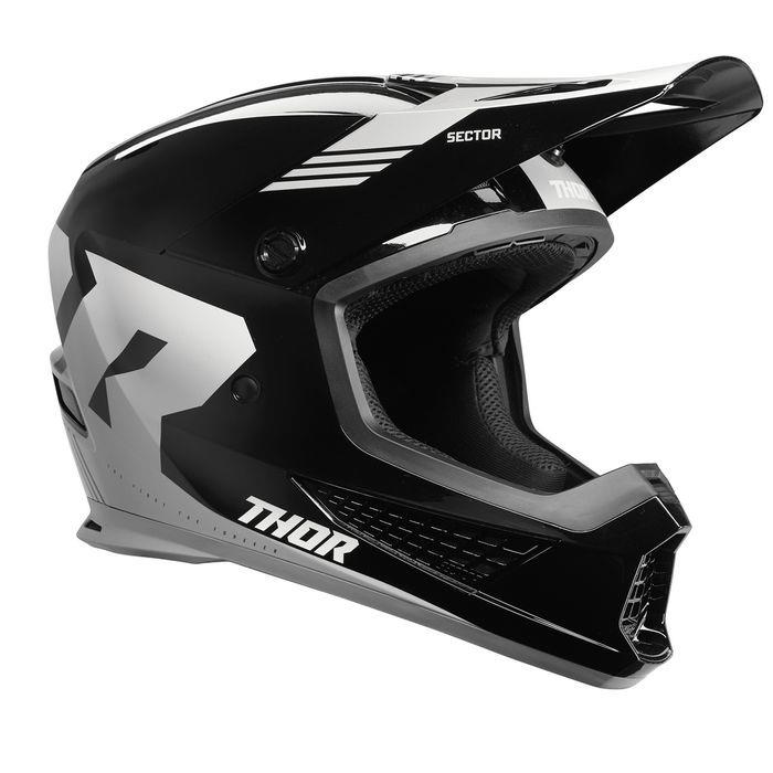 Thor Sector 2 Carv Motocross Helmet Black/White - Image 2