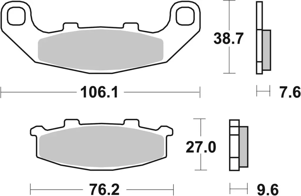 SBS 615HS Front Brake Pads