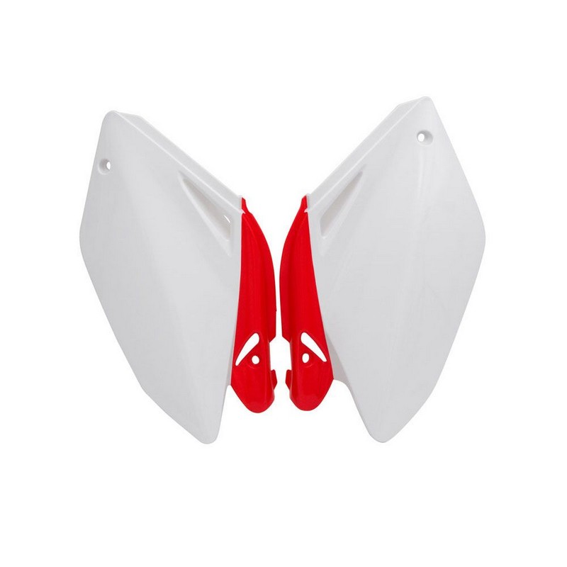 SIDEPANELS RTECH CRF250R 04-05 WHITE RED HO03635W - Image 1