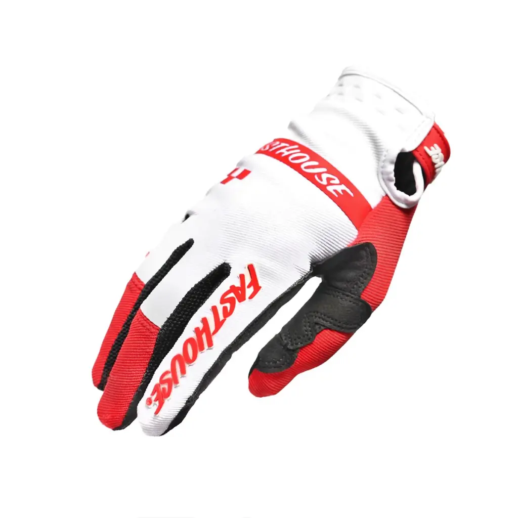 Fasthouse Youth Speed Style Mod Motocross Gloves Red/White