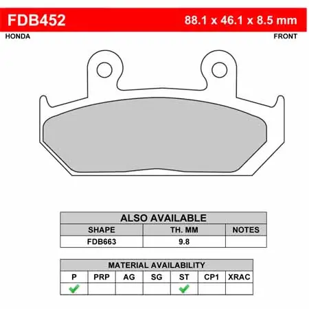 FERODO BRAKE BPADS