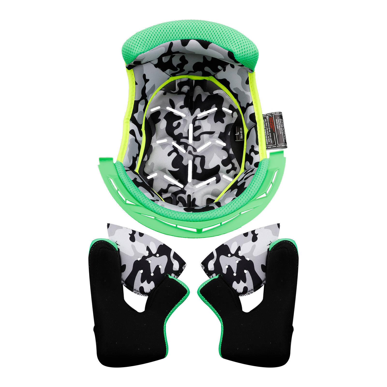 LS2 MX437 Fast Evo Liner - Green - Image 1
