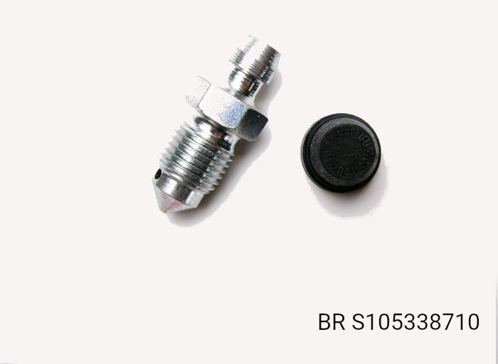 BLEED NIPPLE WITH CAP 10x1 - SINGLE - ALT BR S05338720 / BH 4729C - Image 1