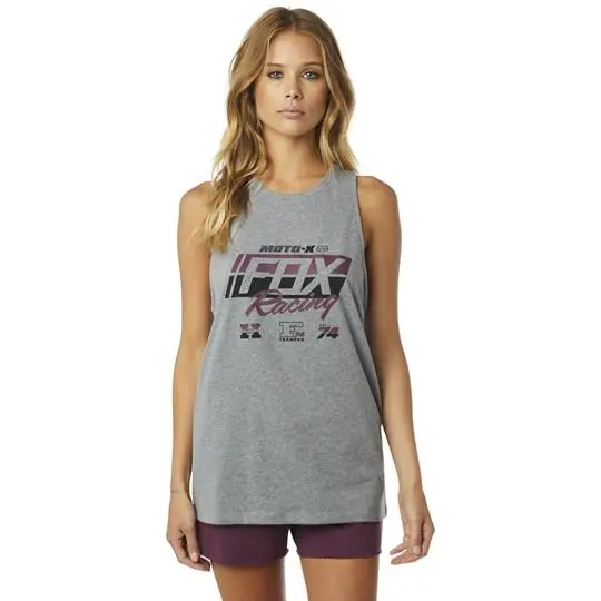 Tank Top Fox First Placed Airline Womens Graphite