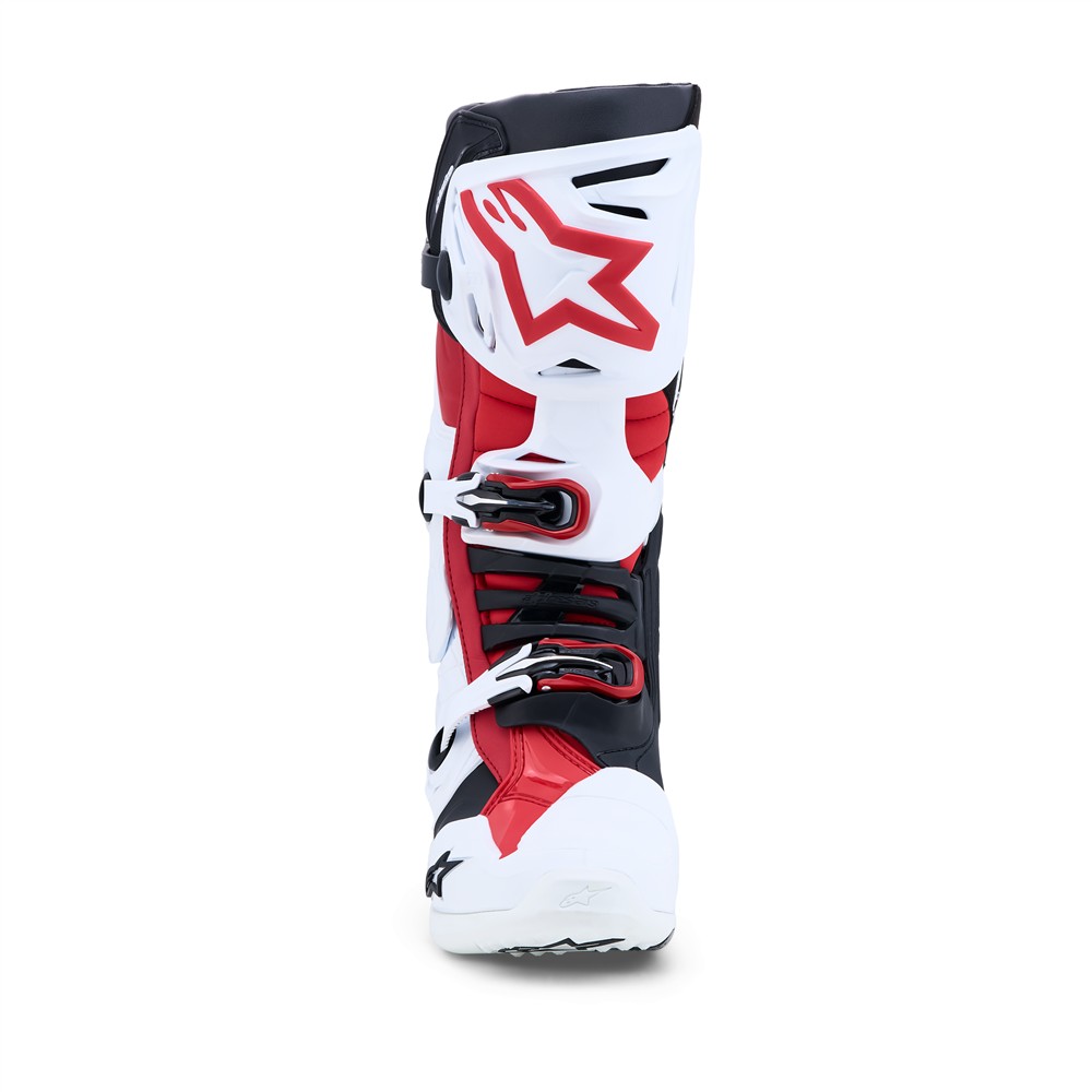 Alpinestars Tech-10 Motocross Boots White/Black/Bright Red - Image 4