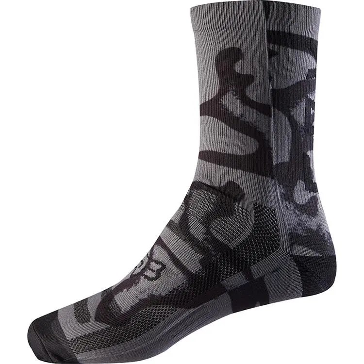 WOMENS 8" PRINT SOCKS [SHADOW] OS