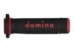QUAD-ATV GRIPS KNURL/WAFFLE 118/122mm BLACK/RED CLOSED