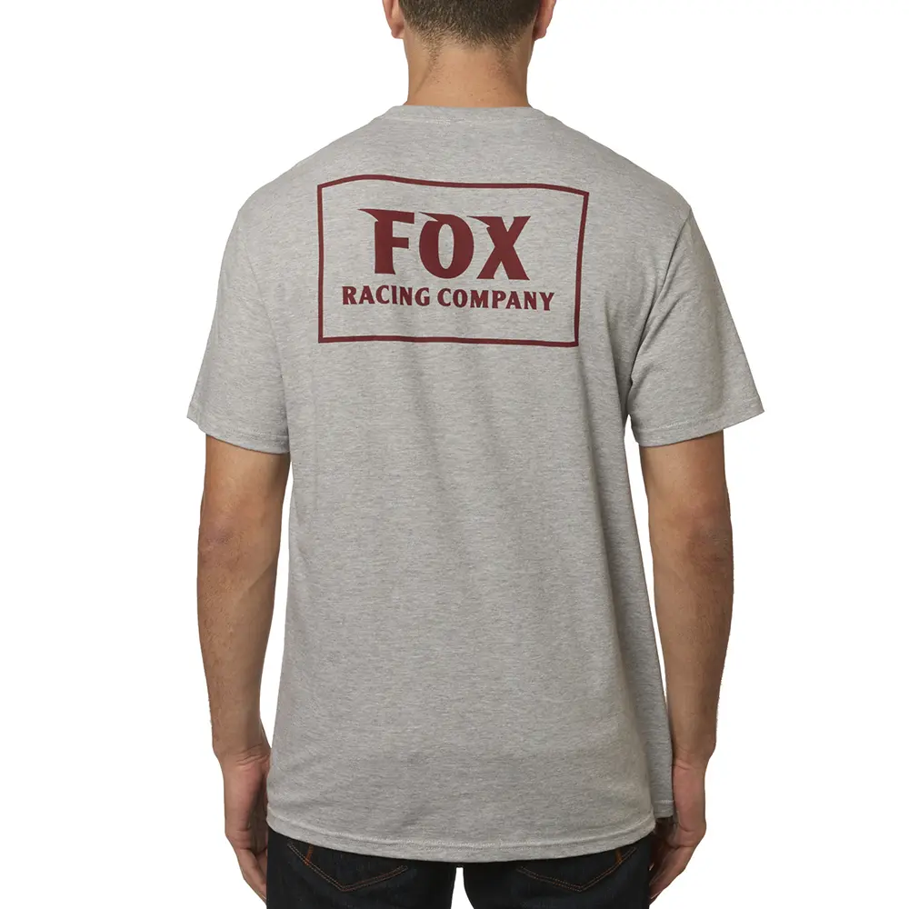 Tee Fox Heater Pocket Heather Grey