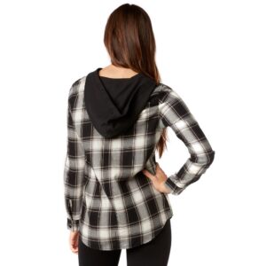 Shirt Fox Deny Flannel Ladies Black - Image 2