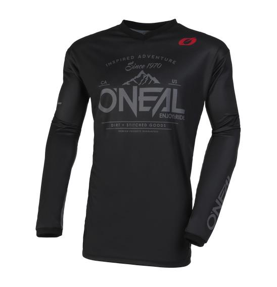 Oneal Element Dirt Motocross Jersey Black/Grey - Image 2