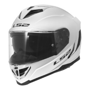 LS2 FF818 Storm III Road Helmet Solid Gloss White - Image 1
