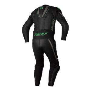 RST S1 Ce 1-PC Leather Race Suit Black/Grey/Neon Green - Image 2