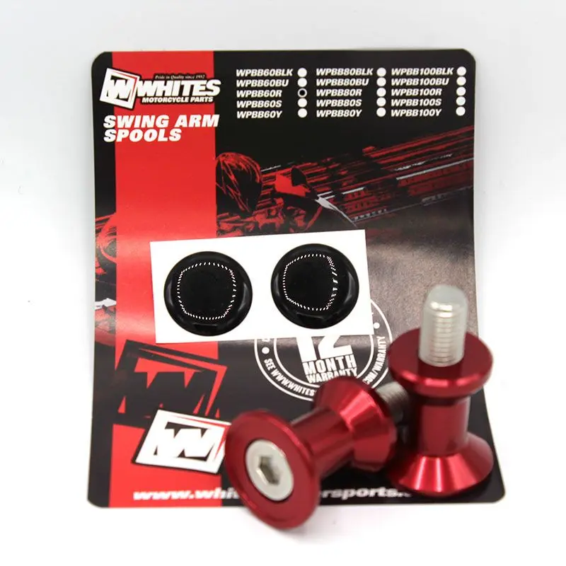WHITES SWING ARM SPOOLS - ALLOY M6 RED BB-60R