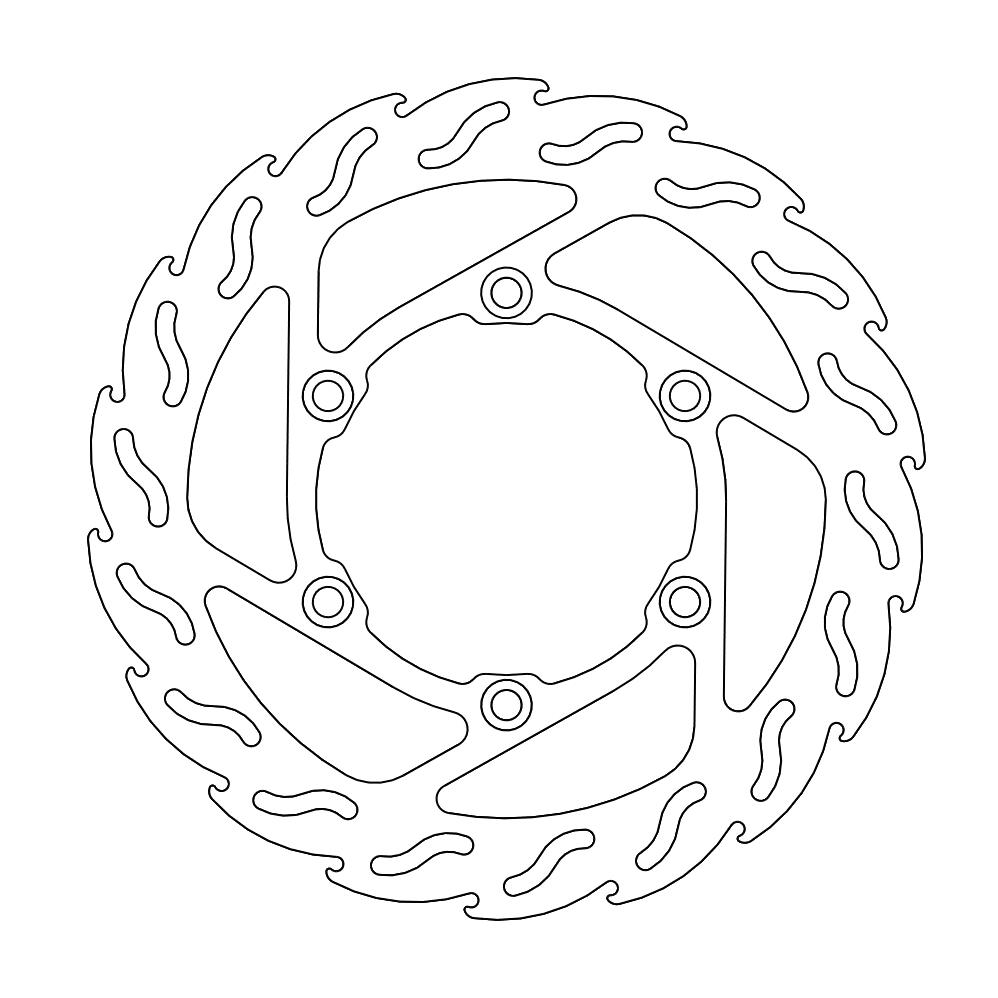BRAKE ROTOR MOTO MASTER FLAME FRONT SUZUKI DR650 96-21 - Image 1