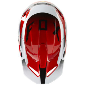 Fox V1 Leed MIPS ECE Motocross Helmet Flo Red - Image 4