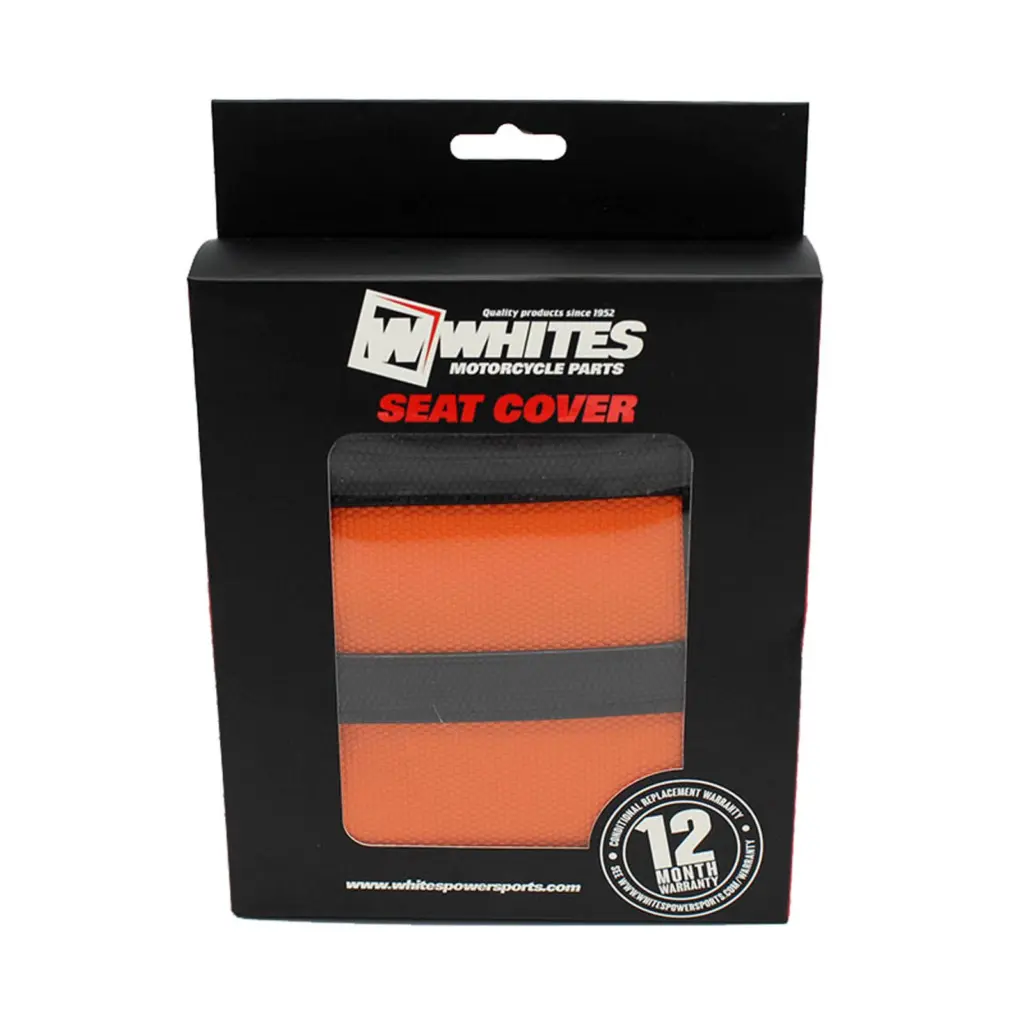 WHITES SEAT COVER ORG/BLK KTM SX85 2018