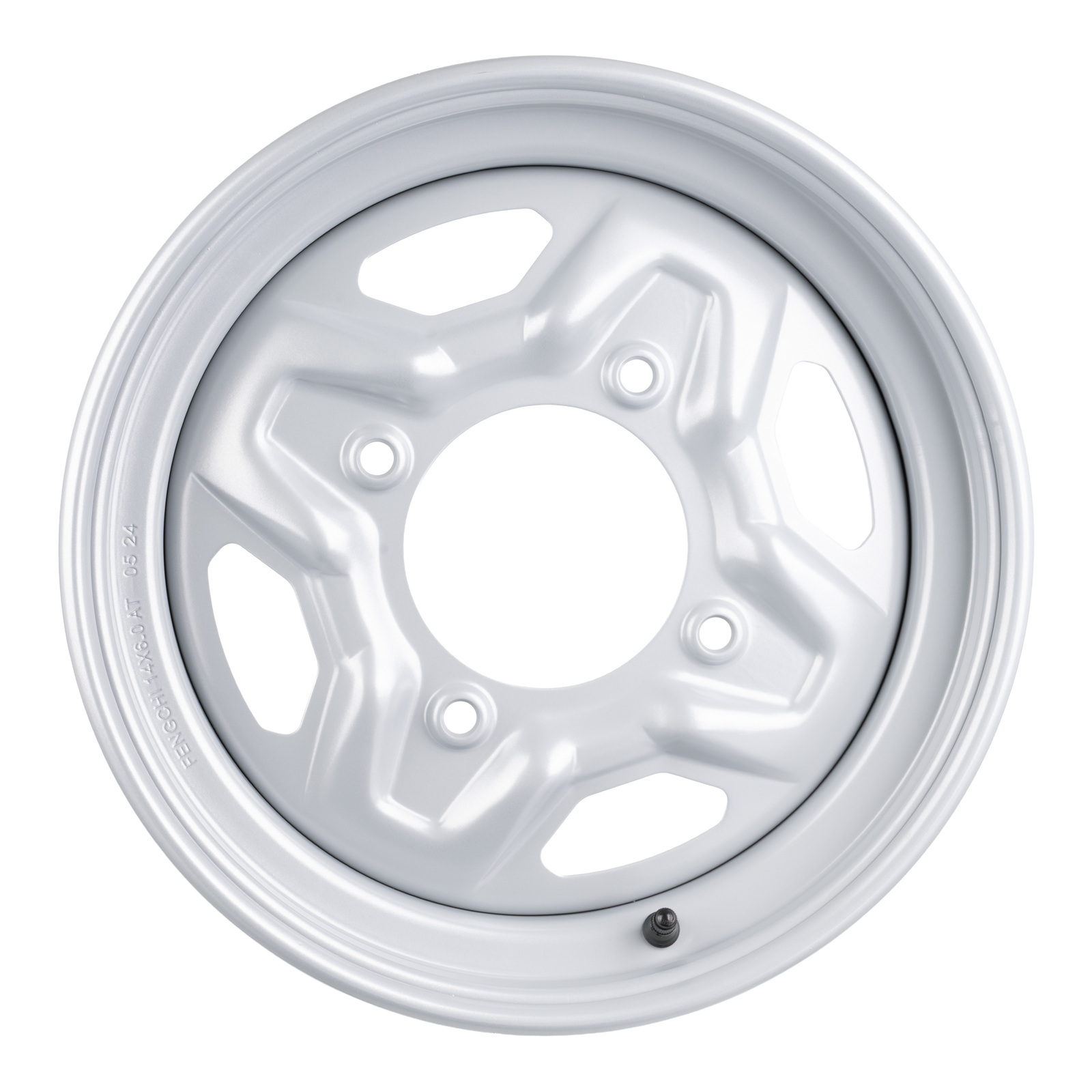 WMP ATV/UTV Steel Rim 14x6 Polaris Front 4/156 +40.2 - Silver - Image 2