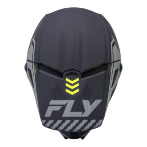 FLY Racing Kinetic Menace Motocross Helmet Matte  Grey / Hi-Vis - Image 3