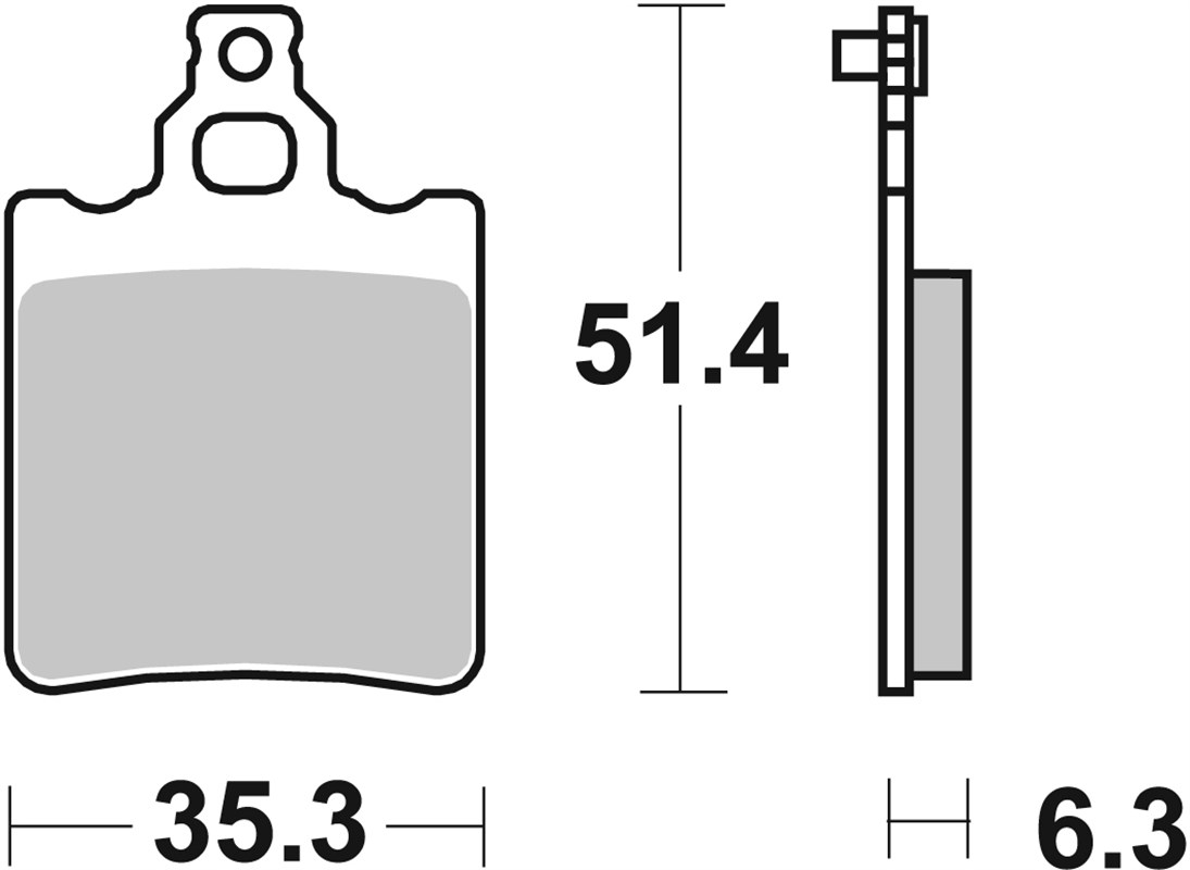 SBS 574CS Front/Rear Brake Pads - Image 1