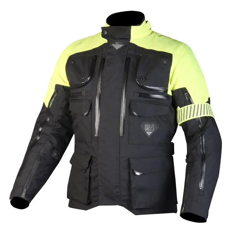 Moto One Vert 360 Road Jacket Black/Yellow