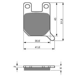 BRAKE PADS GOLDFREN SINTERED SPORTS GF008 - S3 ( PH88 ) - Image 1