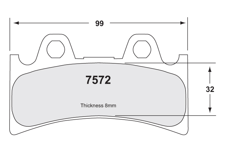 F BRAKE PADS TRIUMPH/YAMAHA alt BR P07YA32 - Image 1