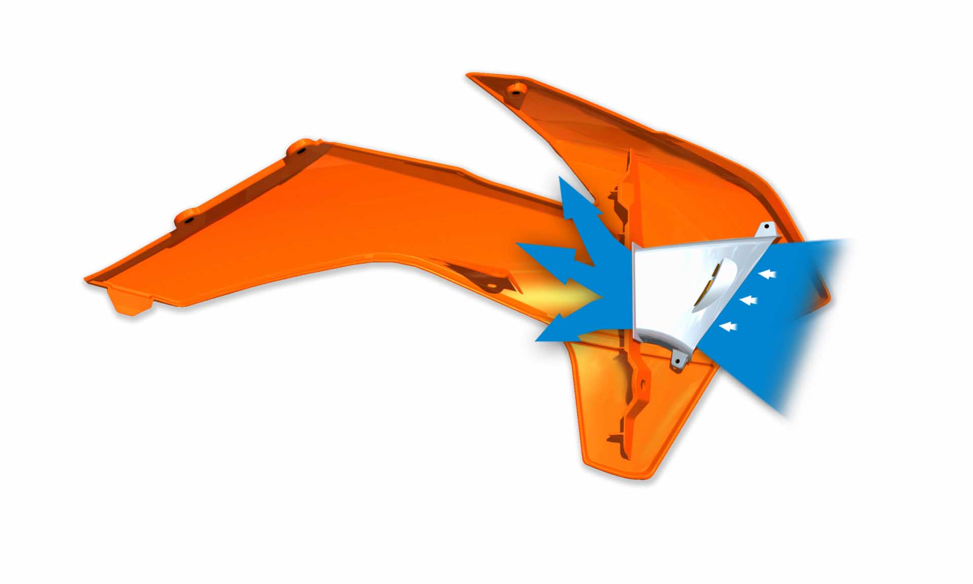 RAD SHROUD KTM'S 13-14 ORG - Image 2