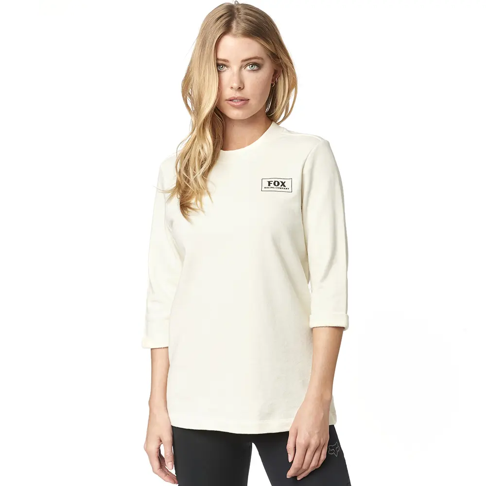 3/4 Sleeve Fox Heather Ladies Bone
