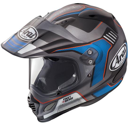 Arai XD-4 Vision Adventure Helmet Grey/Blue/Black - Image 1