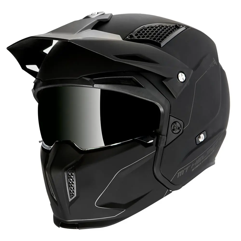 MT Streetfighter SV Open Face Helmet Matte Black