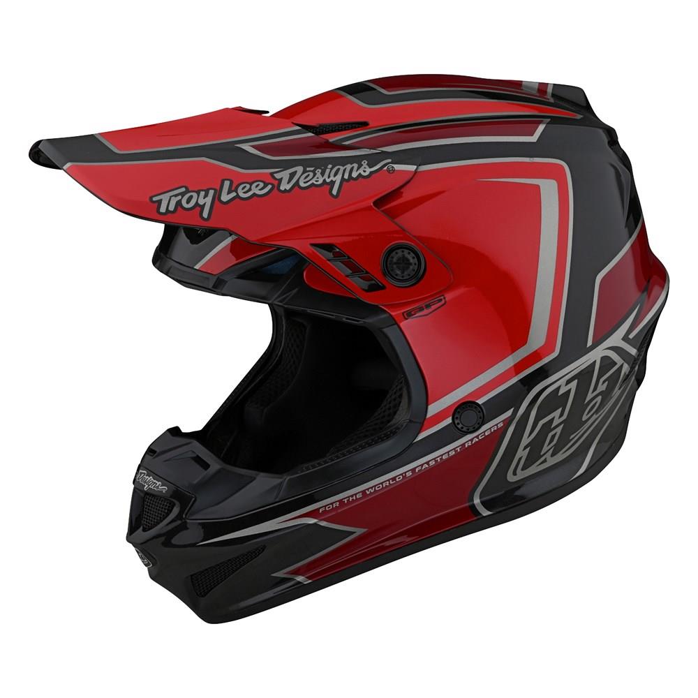 Troy Lee Designs GP RITN Motocross Helmet Red - Image 1