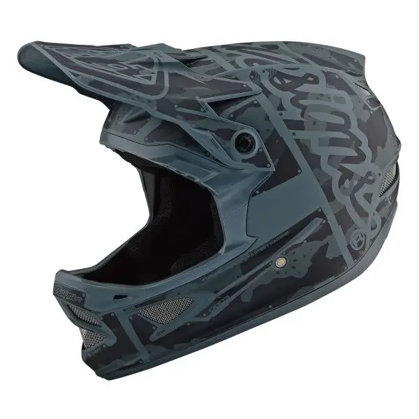 Helmet Troy Lee D3 AS Fiberlite Factory Camo Green