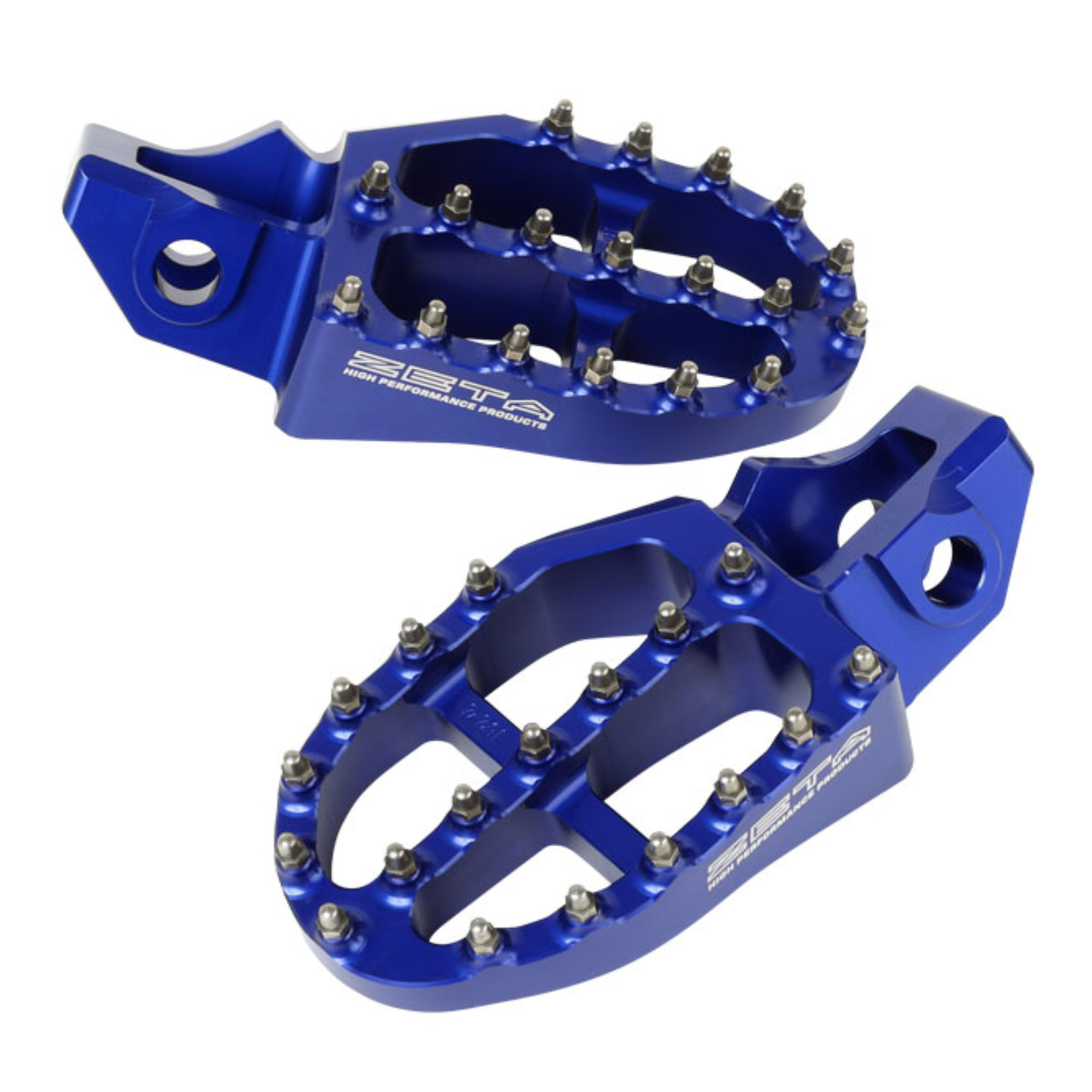ZETA ALUMINUM FOOTPEGS HQV. MX/ED SX '16- BLUE - Image 1