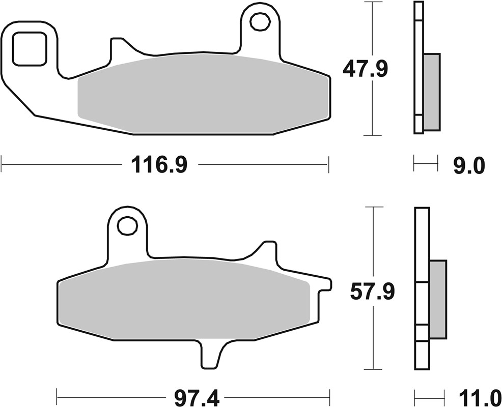 SBS 626HS Brake Pads - Image 1