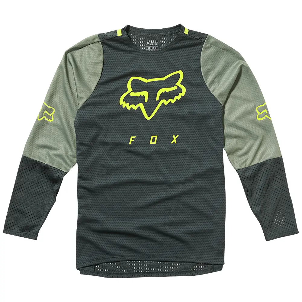 Jersey Fox Defend LS Youth Emerald