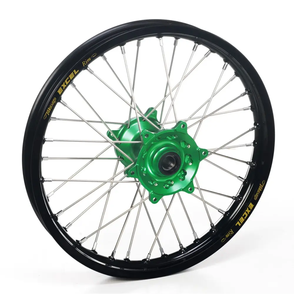 Haan Wheel KX/KXF 2003> Rear Black Rim/Green Hub 19x2.15
