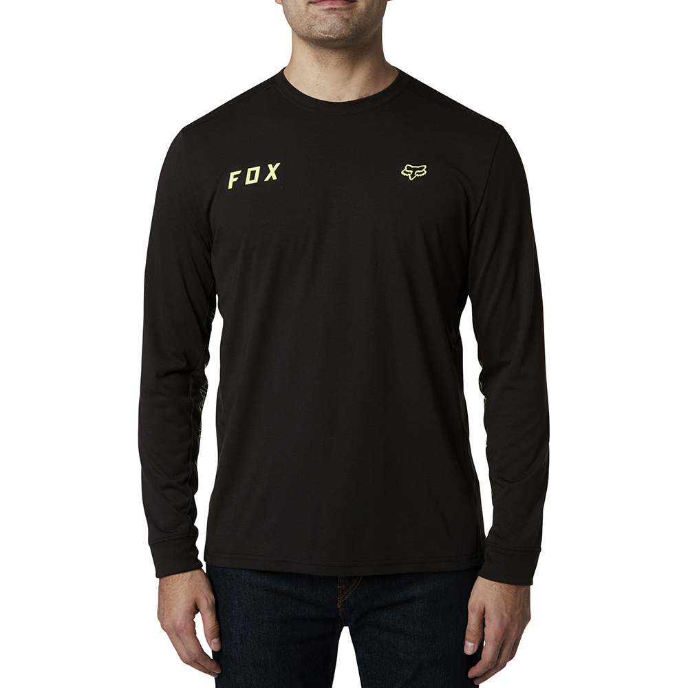 Fox Starter Tech Long Sleeve Tee Black - Image 1