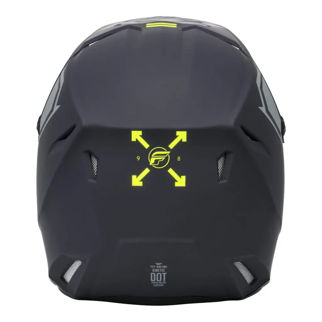 FLY Racing Kinetic Menace Motocross Helmet Matte Grey / Hi-Vis