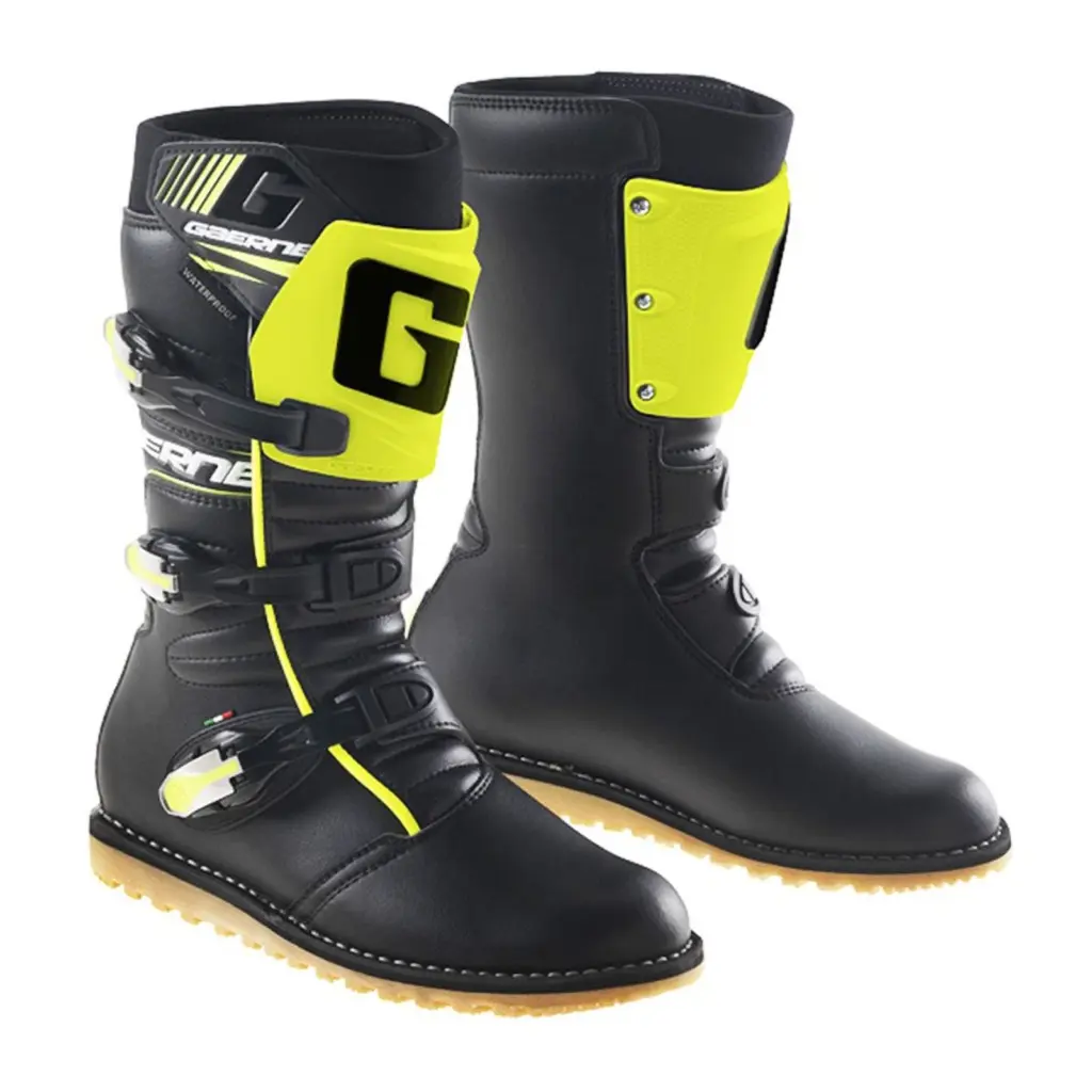 Gaerne Balance Classic Motocross Boots Yellow Fluro