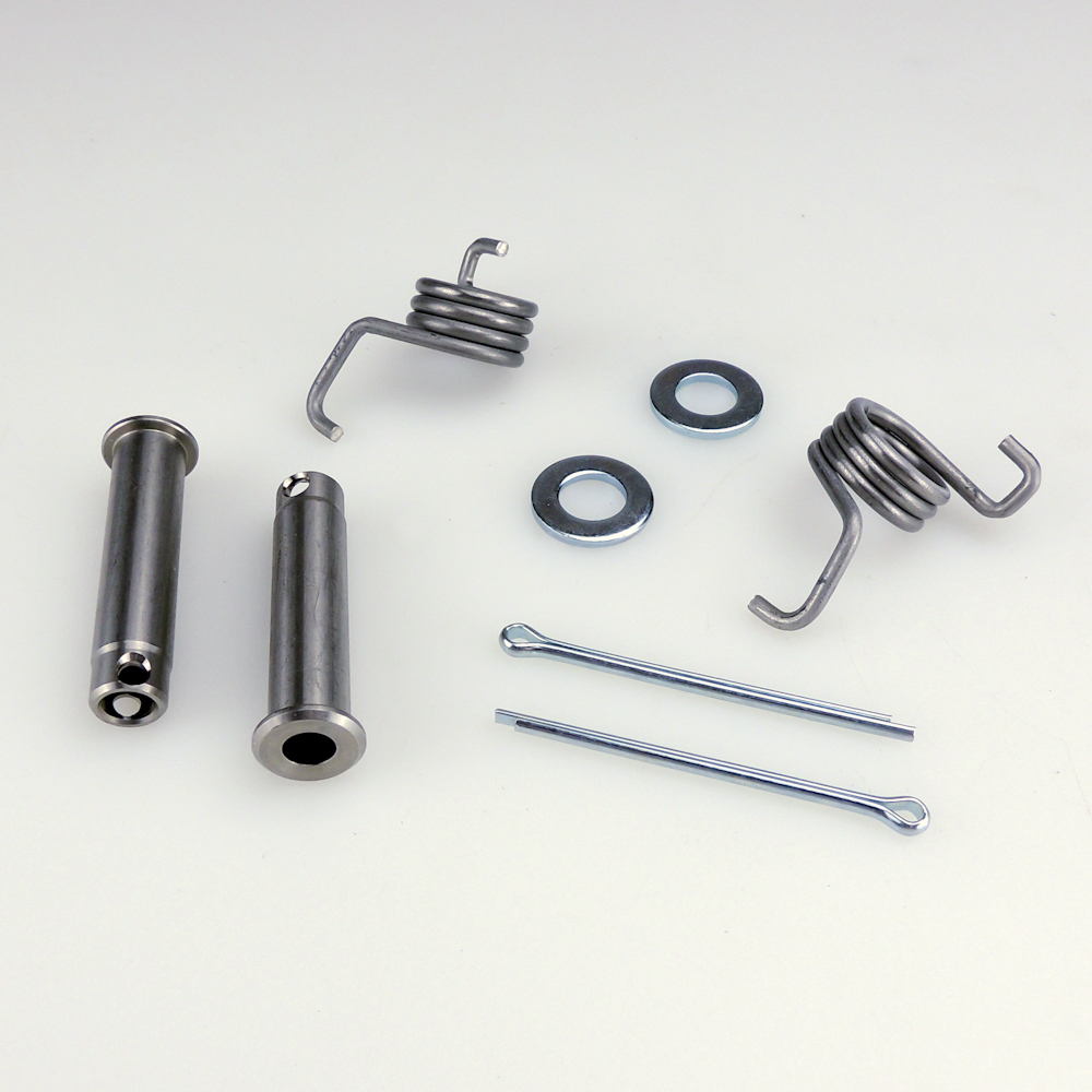 FOOTREST PIN & SPRING SET 11MM STAINLESS 360MX OVERSIZE - Image 1