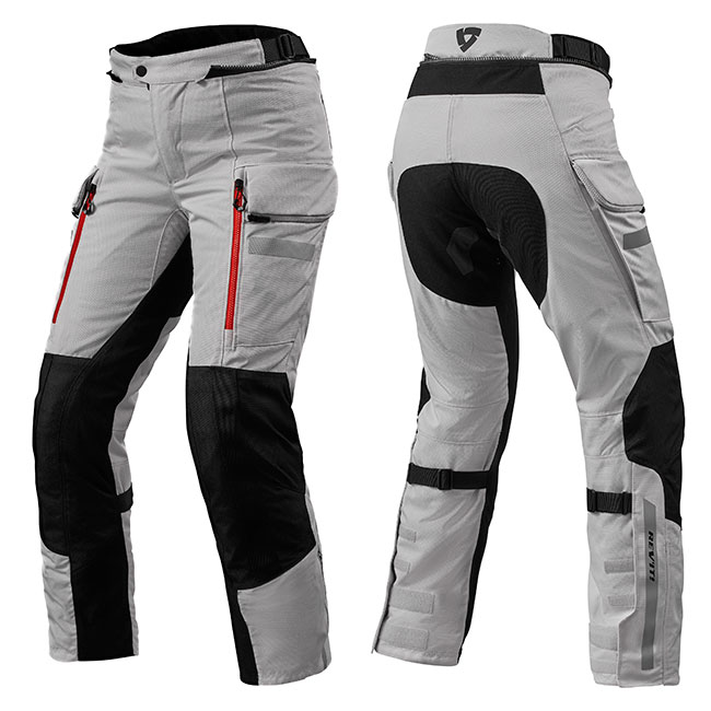 Rev'It Sand 4 H2O Ladies Adventure Pants Short Leg Silver/Black - Image 1