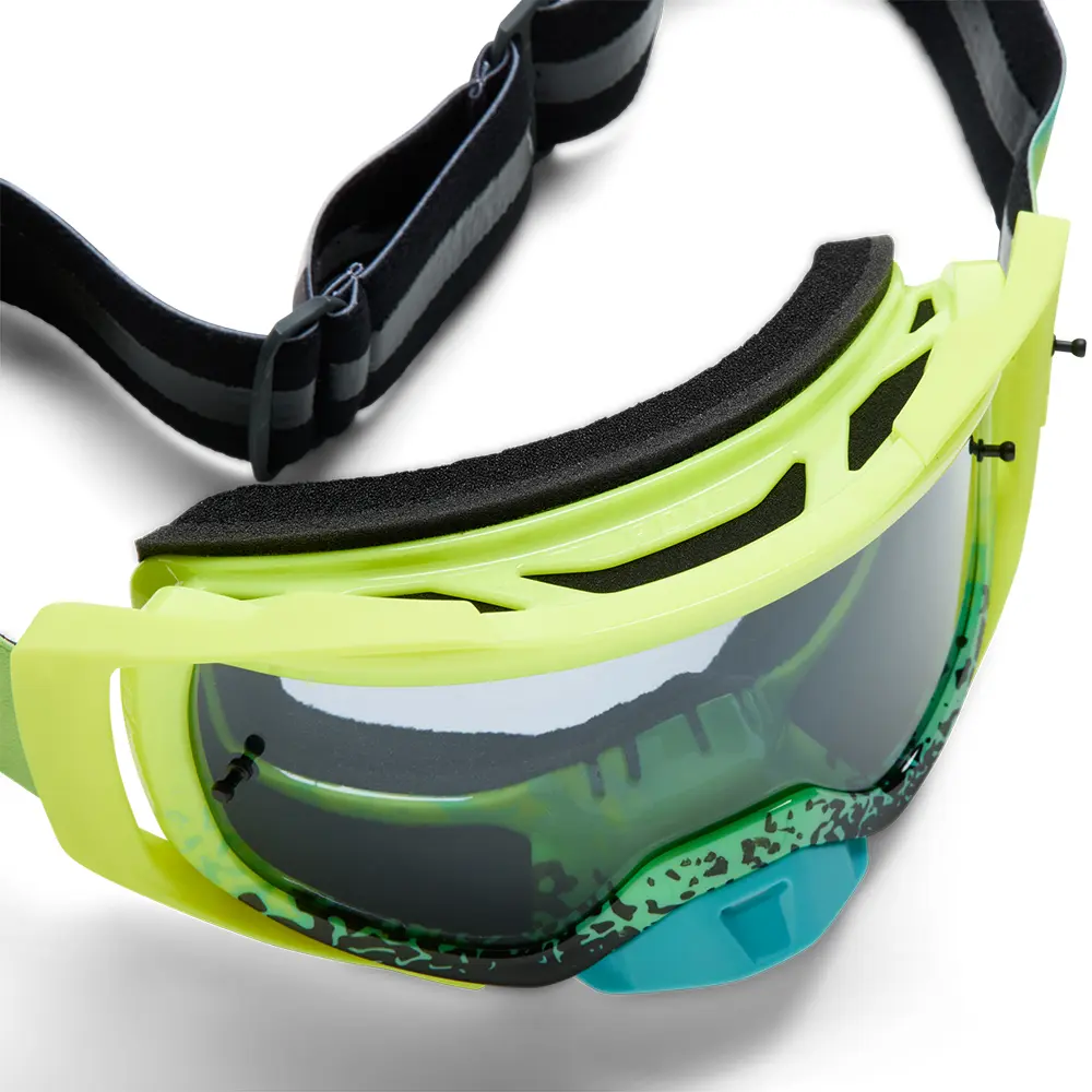 Fox Airspace Horyzn Motocross Goggles Flo Yellow with Grey Lens