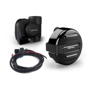 Denali SoundBomb V-Twin Dual-Tone Air Horn with Cover - Black - Image 3