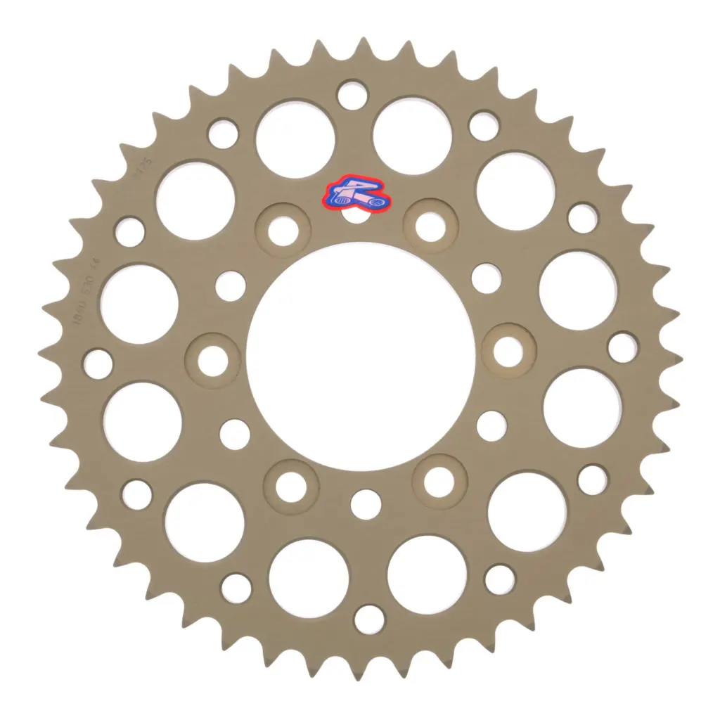 Renthal Sprocket Rear Silver 44T Alloy 7075 T6 Grooved Kawasaki
