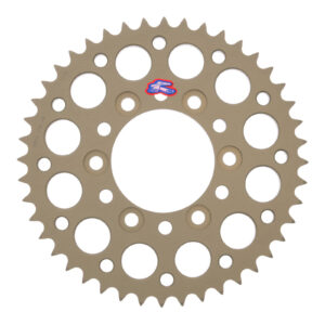 Renthal Sprocket Rear Silver 44T Alloy 7075 T6 Grooved Kawasaki - Image 1