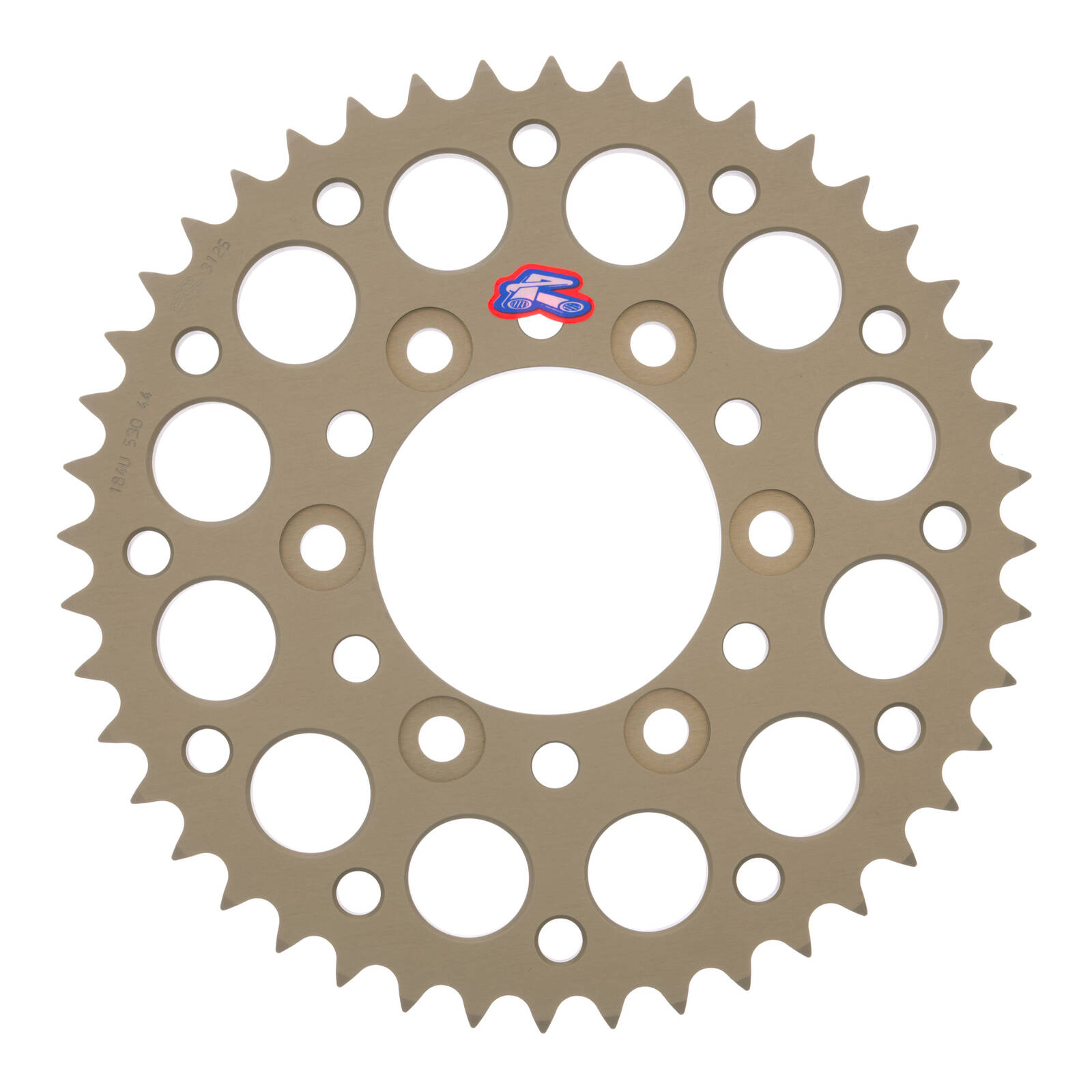 Renthal Sprocket Rear Silver 44T Alloy 7075 T6 Grooved Kawasaki - Image 1