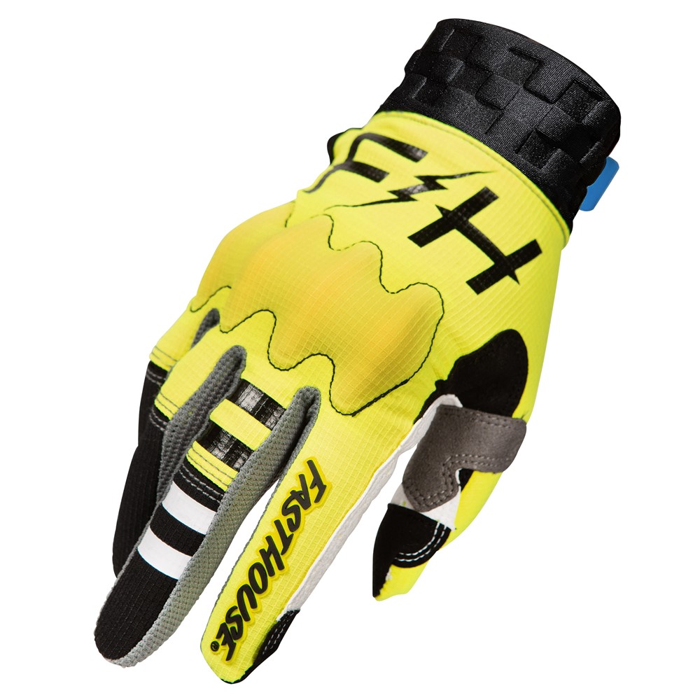 Fasthouse Speed Style Blaster Motocross Gloves High Viz/Black - Image 1
